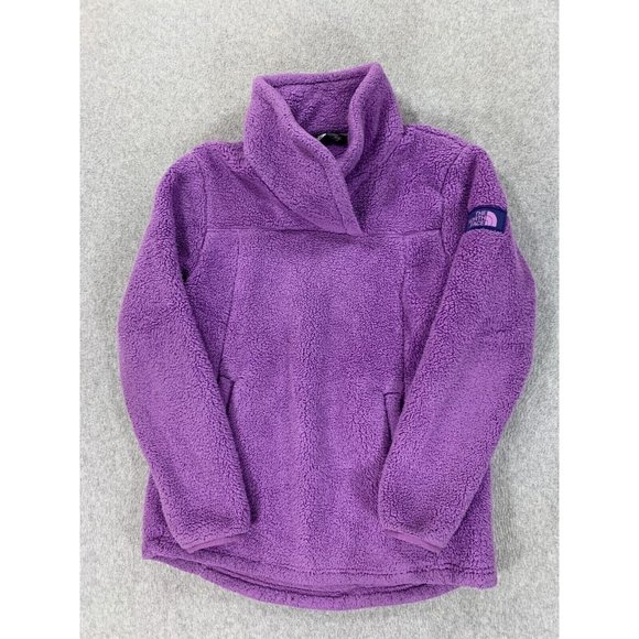 The North Face Sherpa Fleece Pullover‎ Sweater (Girl's Large) Purple - Picture 1 of 5